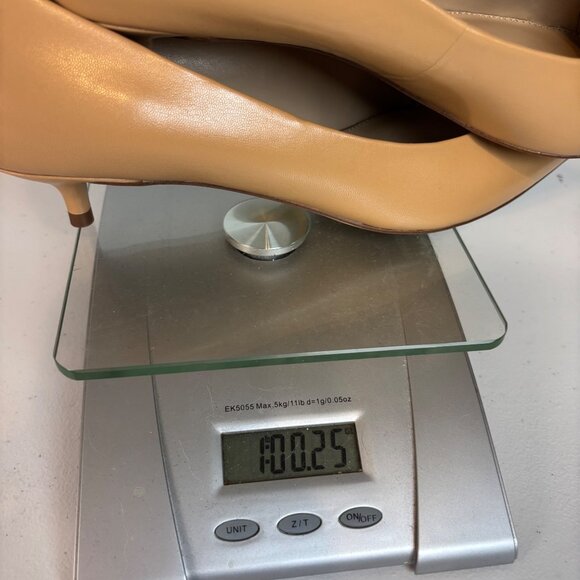 Sam Edelman Hazel Pointed-Toe Kitten Heel Pumps Soft Beige Leather Women’s Size - Picture 11 of 11